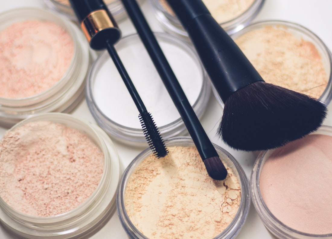 Soft nude-toned skincare in natural light